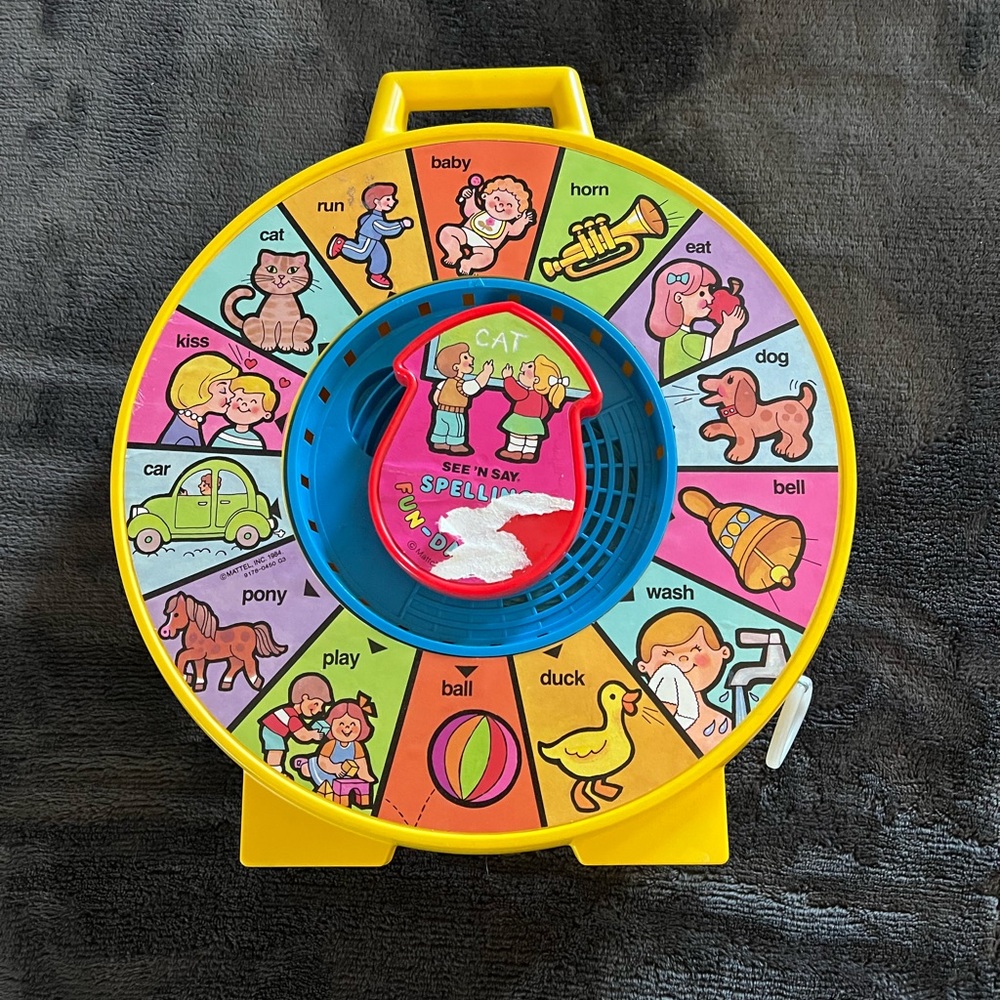 Vintage Mattel see and say toy